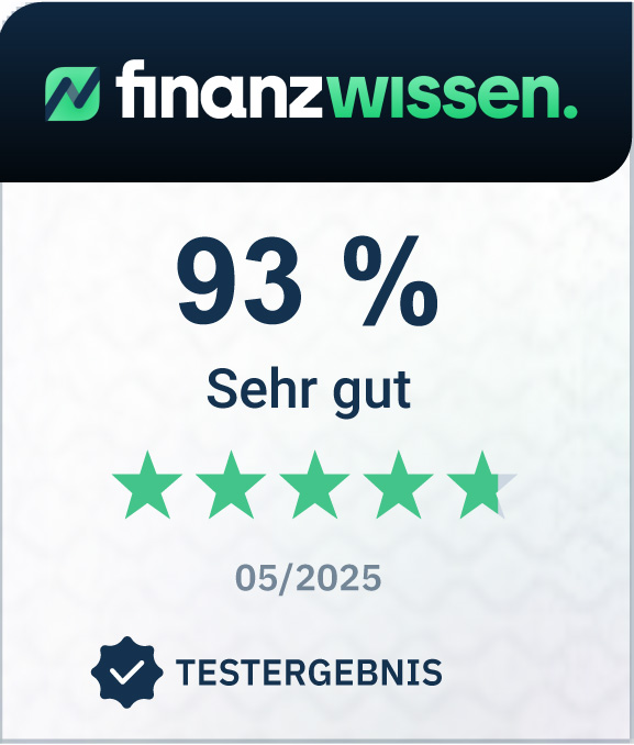 finanzwissen Testergebnis: 93%, sehr gut